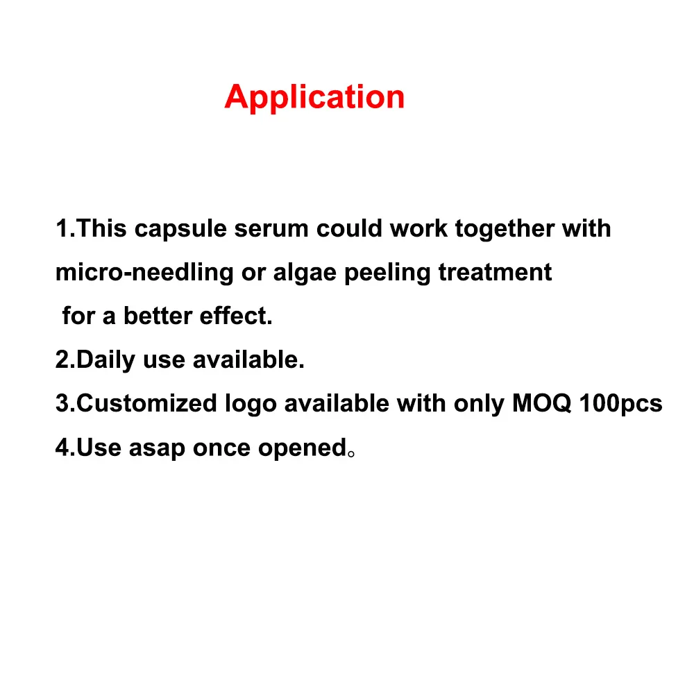 Free Shipping Help Skin repair after  Micro-Needling Treatment Natural Plant Extract Capsules Serum