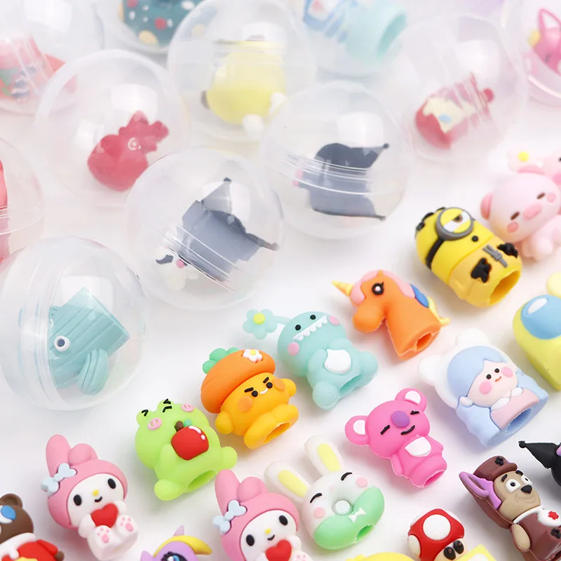 K1041 50mm Mixed Twisted Egg Transparent Twisted Egg Toy Gift Ball Cartoon Capsule Toys