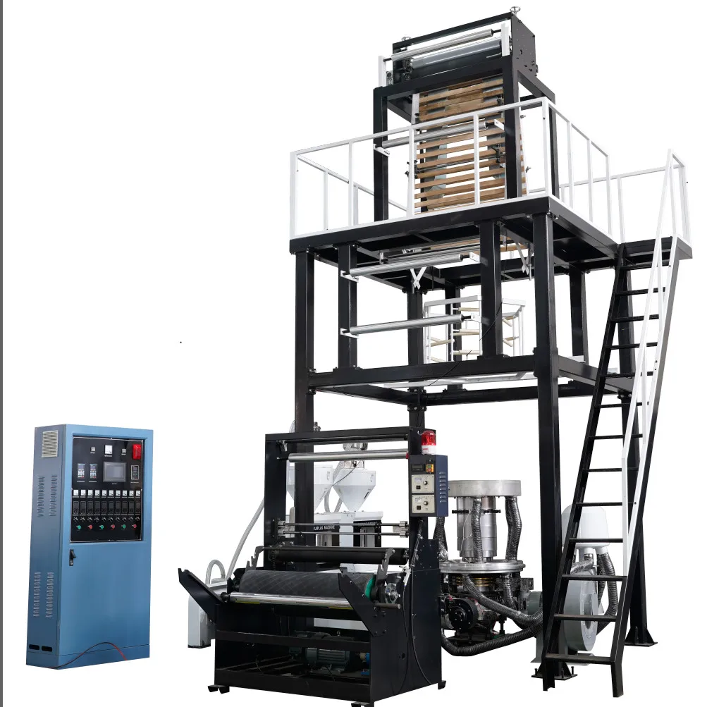 Hot sale three layer ABA Plastic Shopping Bag Extruder Machine for biodegradable bags