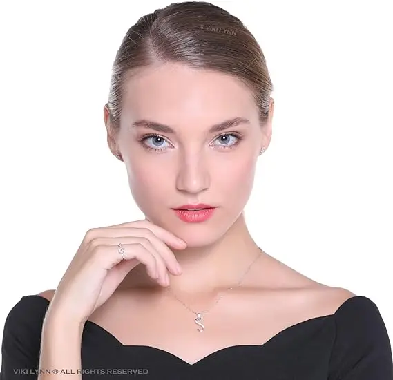 R.GEM. Girl Gift Fashion Simple Chic Jewelry Personalized S925 Sterling Silver Cubic Zirconia Initial Letter Pendant Necklace