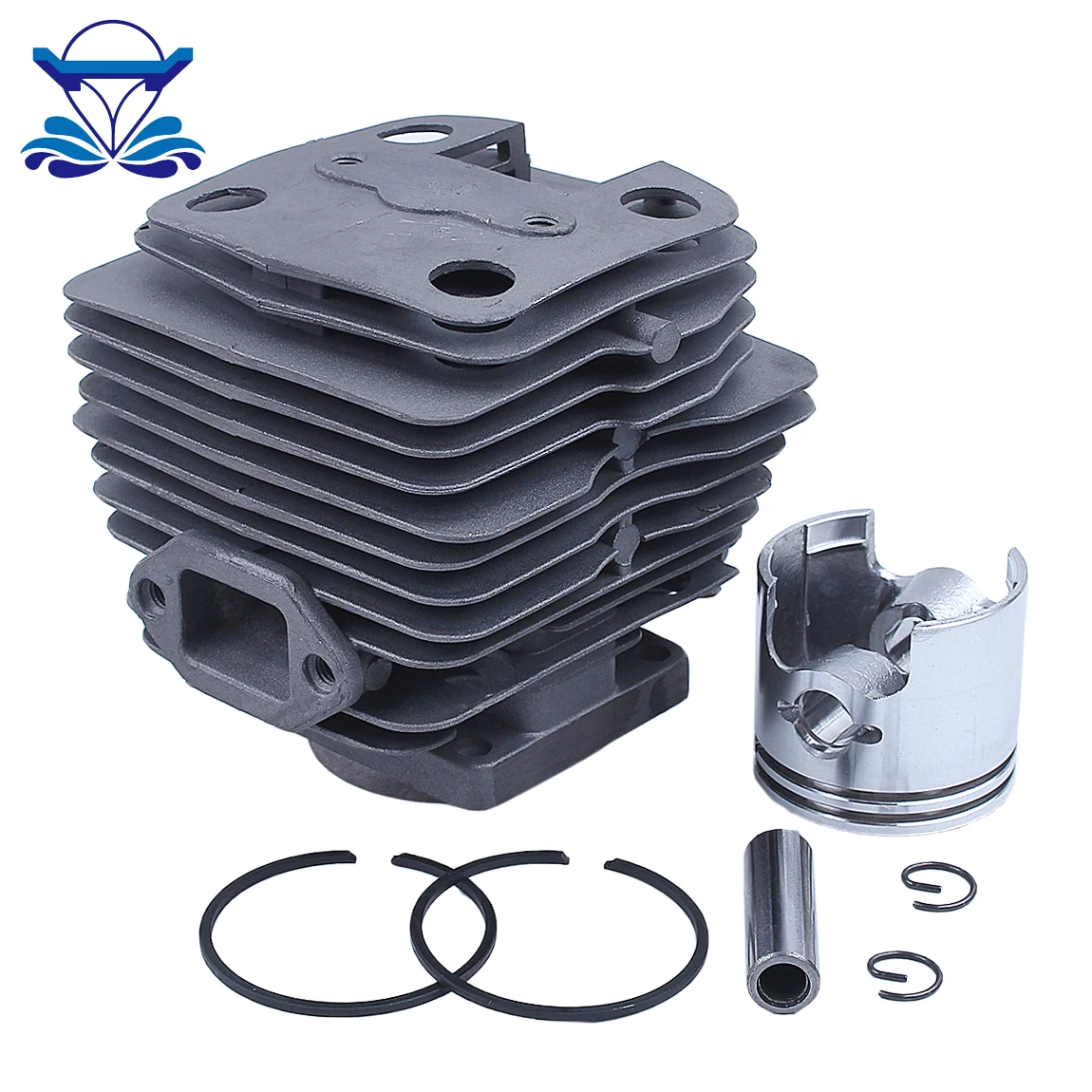 Field Mower Engine Dia 40mm Cylinder Piston Ring Kit for Husqvarna 143R-II 443R Grass Trimmer