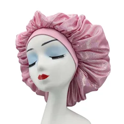 Factory Price Double Layer Silk Hair Bonnet sleep hair bonnets Satin Bonnets