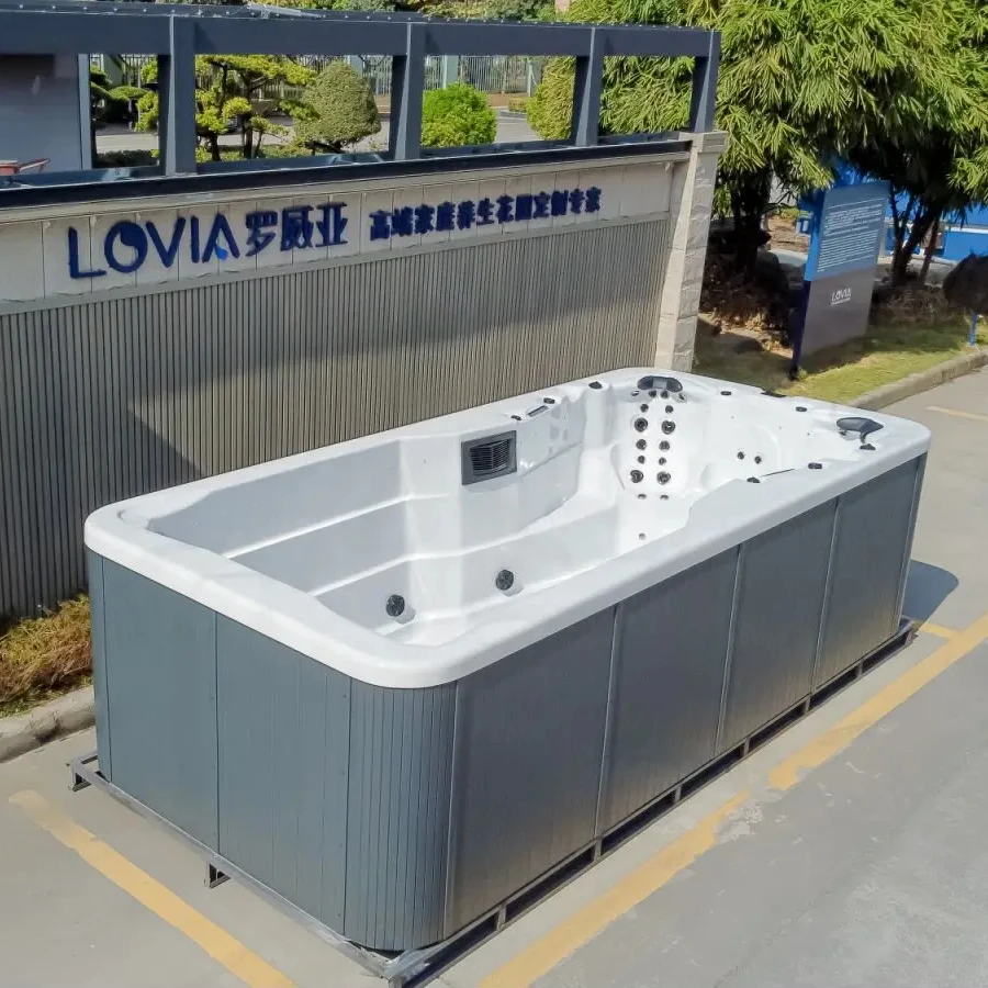 Attractive Acrylic Home Spa Smart Control Panel Swim Spa Automatic Pool Massage Outdoor Spa