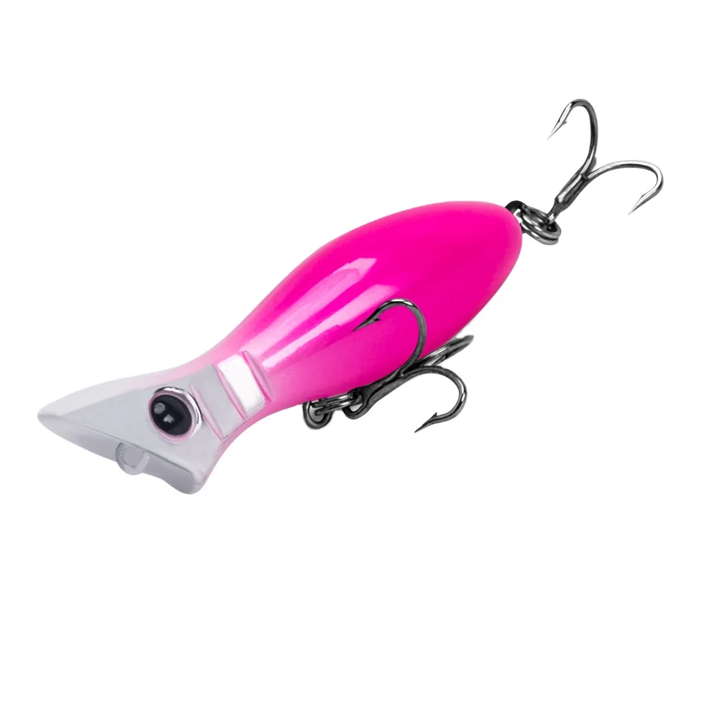 Kingdom Topwater Popper Fishing Lure 50mm 3.5g 5g High Quality Small Sinking Popper Wobbler Baits Fishing Lures For Pike Fishing