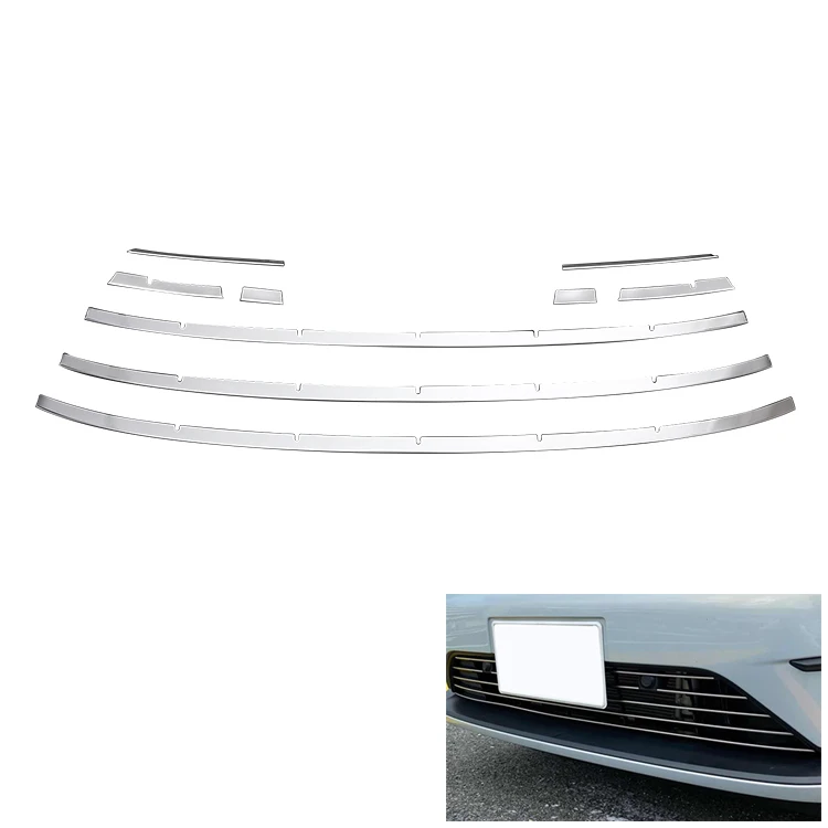 9 Pieces OEM ODM Chromed Car Exterior Accessories Front Grille Trim For Honda Fit Gr1-8 2020