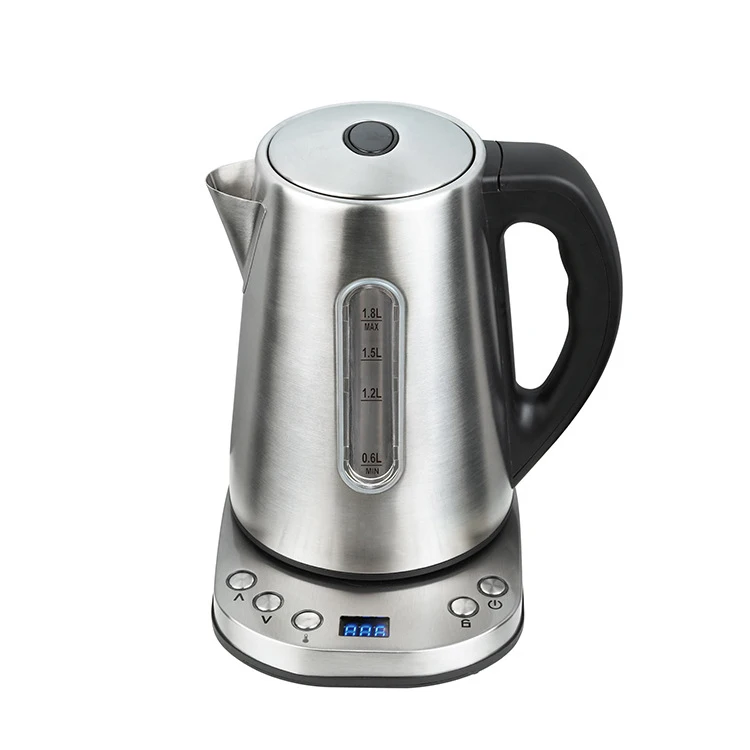 High Quality Best Electric Kettle 1.8 L Electric Tea Kettle Stainless Steel Digital Electric Kettle Set Temperature Control