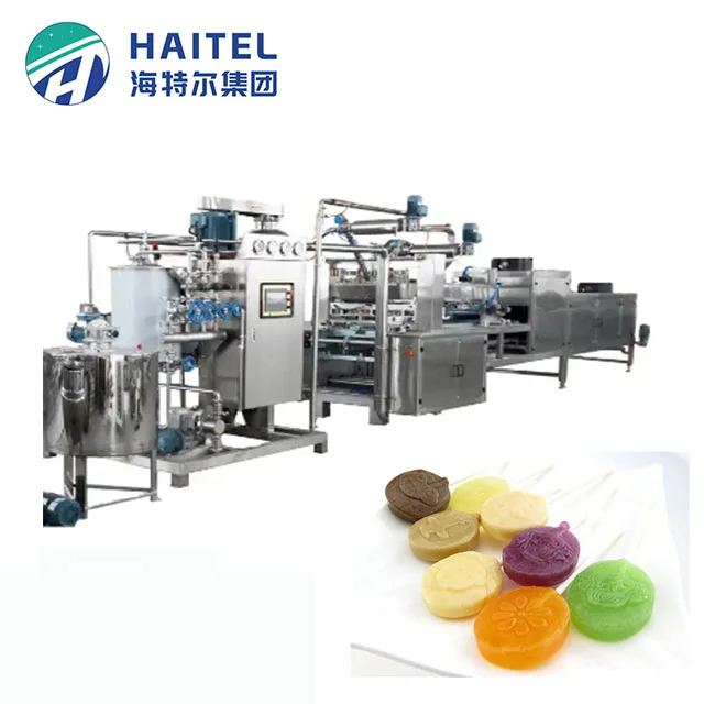 Popular high speed efficient flat lollipop making machine production for candy factories