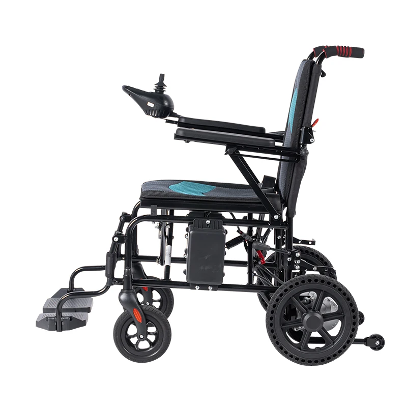 250W*2 Dual Big Motors Portable Folding Electric Stroller For Disabled People Battery Power Wheelchair With Anti-Tip Rollers