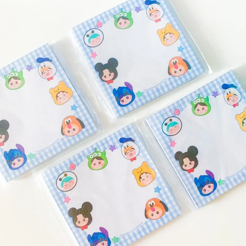 Hot selling high quality custom printed scrapbook memo pad sticky note for stationery