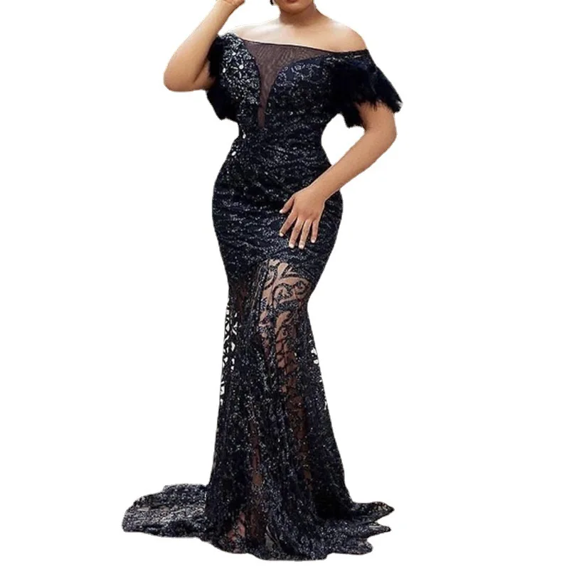 dq812 Top Quality Celebrity Club black dresses elegant women bridesmaid dresses wedding women long dress maxi