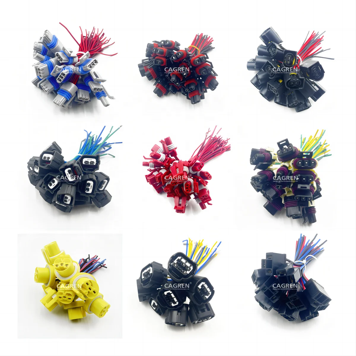 Wring Harness HX447 Connector 176143-2 2-pin  fan motor for engine cooling for cars Lada(VAZ) Grant, Kalina, Datsun,