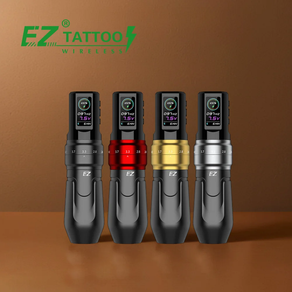 EZ Tattoo P3 Pro Matte Grip permanent Wireless Tattoo Pen Machine with Bluetooth Connection and APP Function