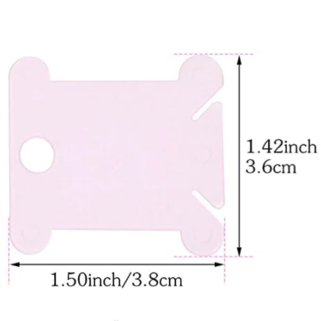 Plastic Floss Bobbins for Embroidery Floss Organizer Cross-Stitch Bobbins Card Thread Holder