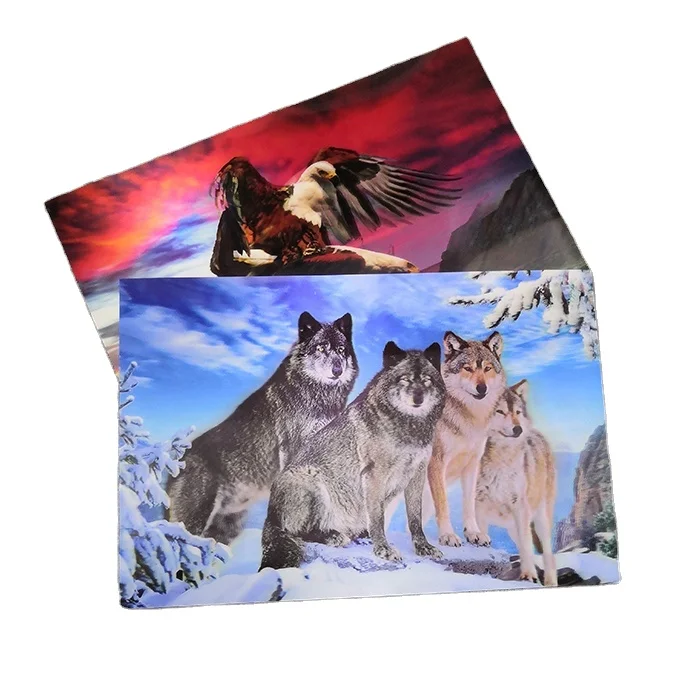 Custom Big size lenticular 3D picture 40x60cm lenticular poster