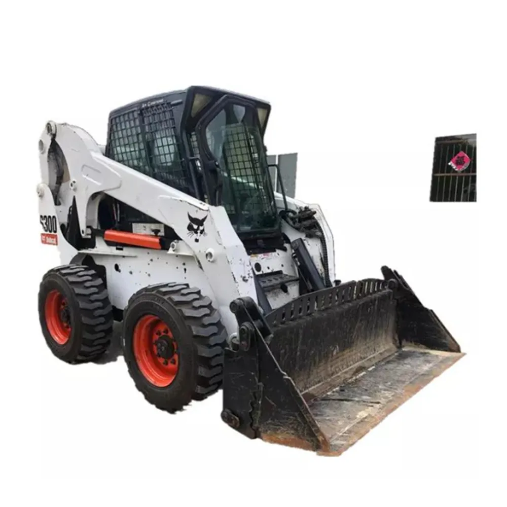 Новинка 95% б/у мини-погрузчик с бортовым поворотом BOBCAT S300 мини-колесный экскаватор-погрузчик маленький CE 2 тонны 3