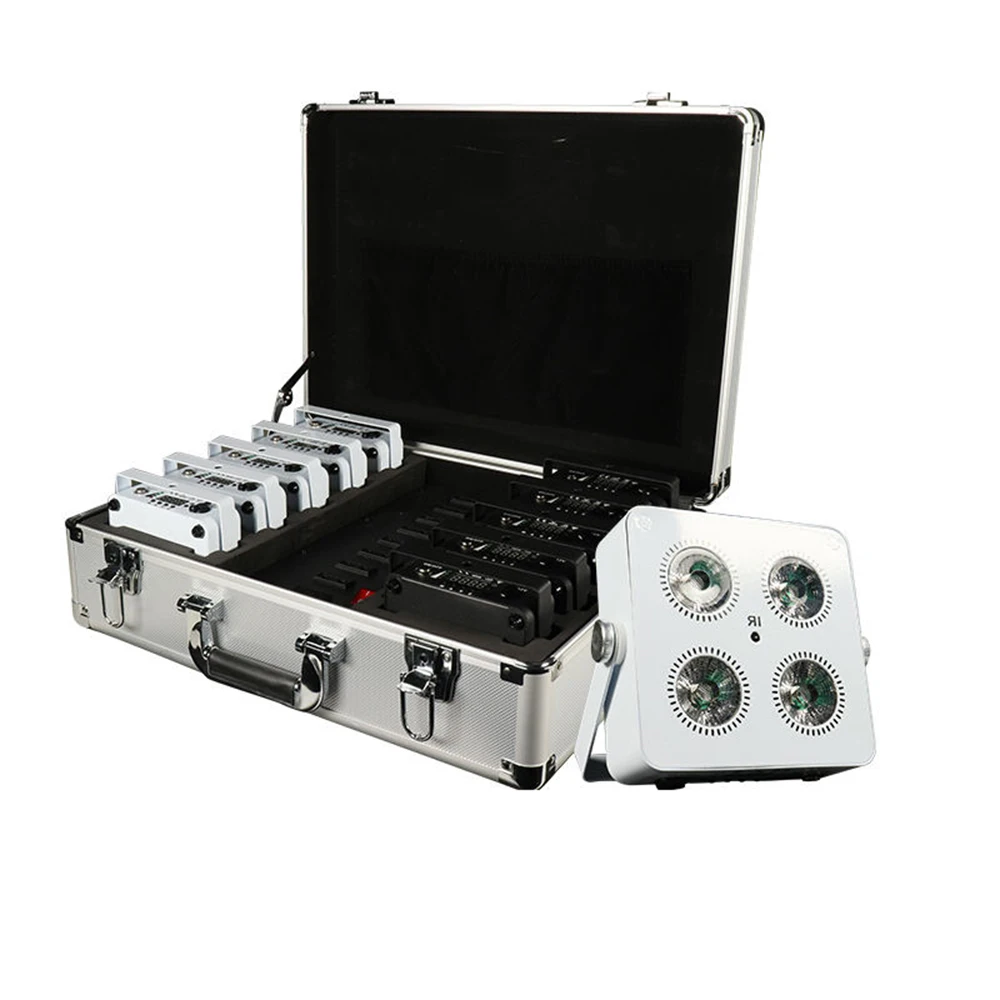 4x18 Вт светодиод RGBWA UV 6 в 1 цвет батареи беспроводной DMX светодиодный Par свет мини батарея партии 2 4 г
