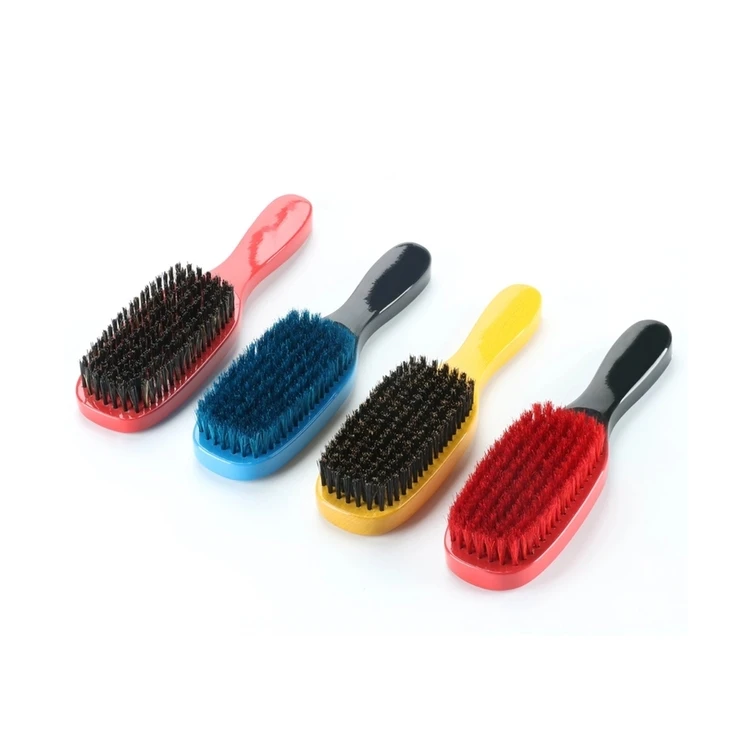 Manufacturer wholesale red blue gradient 360 wave brush custom wave brush comb for men