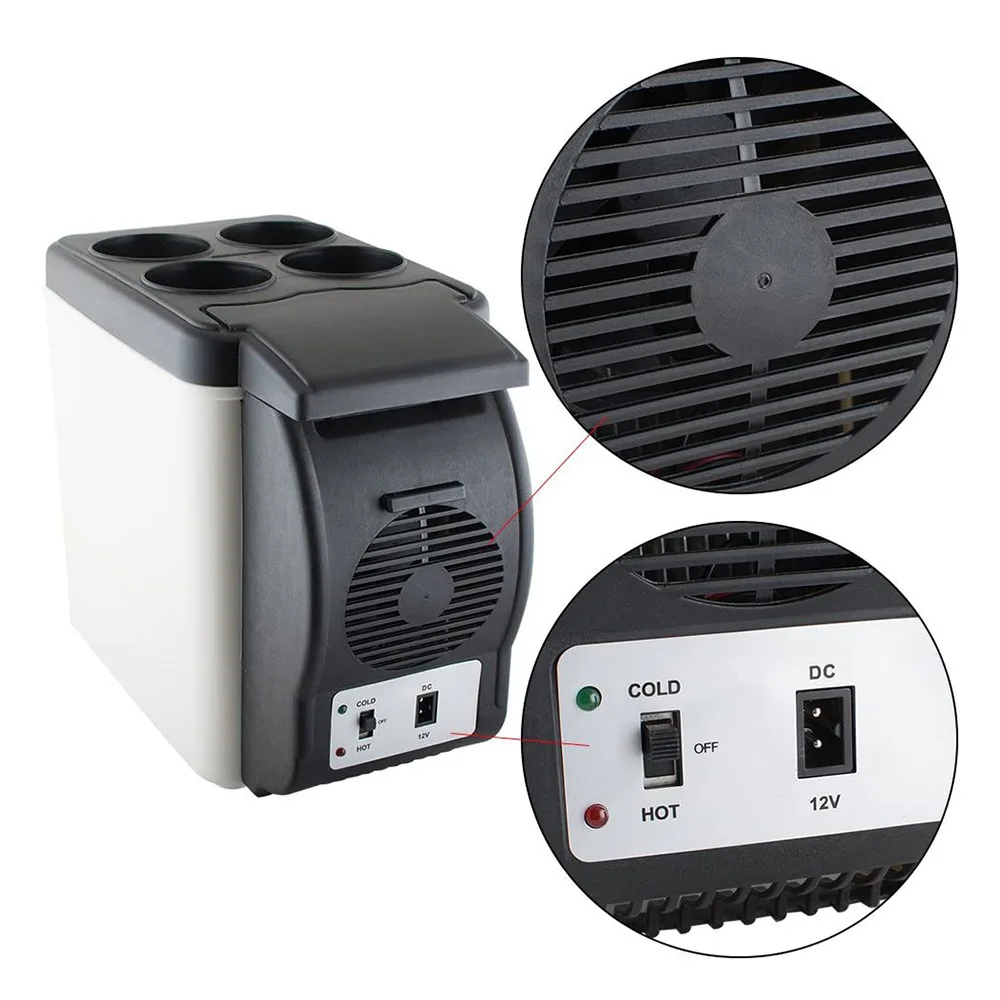 6 L12V mini car refrigerator Cooler and Warmer Car Small Refrigerator Mini Fridge