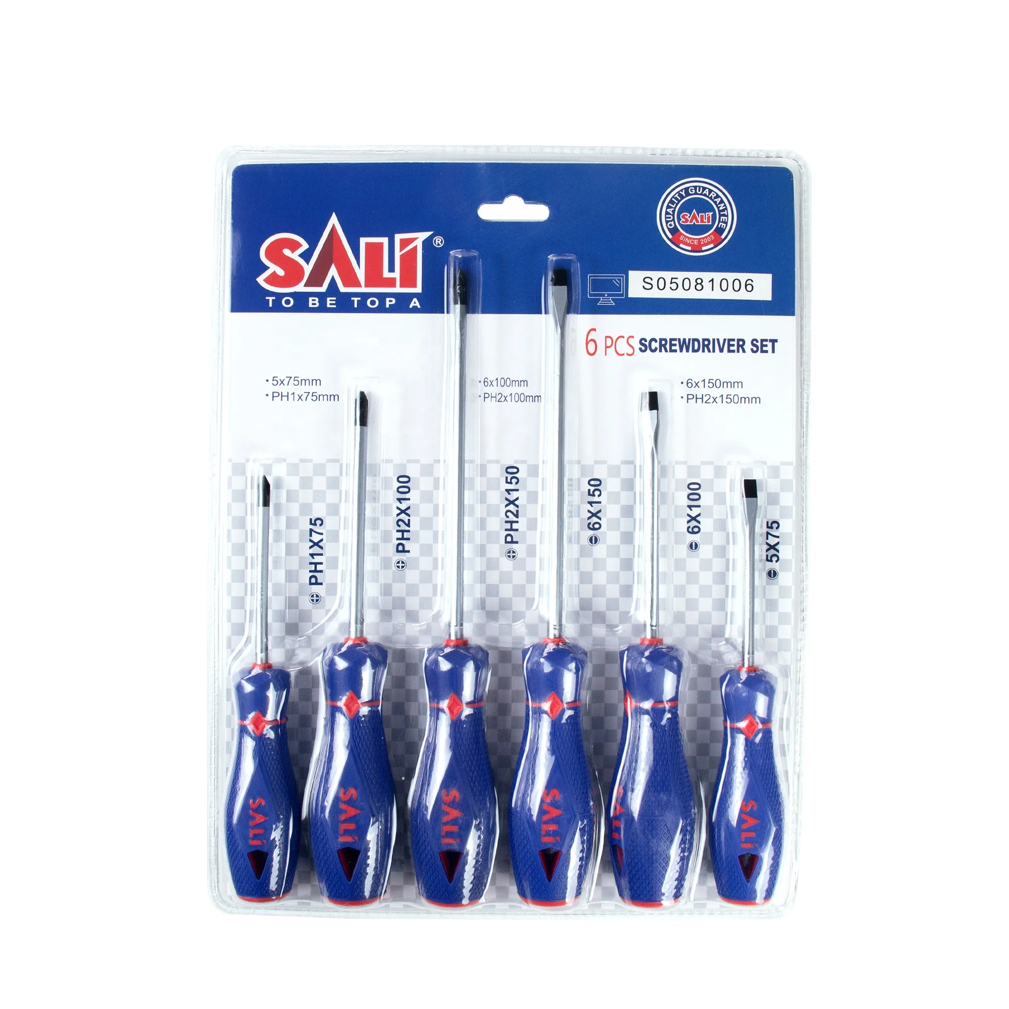 Repair tools Magnetic Head Screw Driver Phillips Slotted 6 pieces screwdriver set