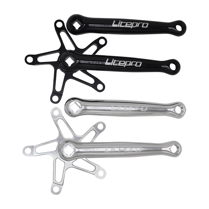 Litepro For Fnhon Brompton Ultralight Square Hole Crank Aluminum Alloy Folding Bike Accessories