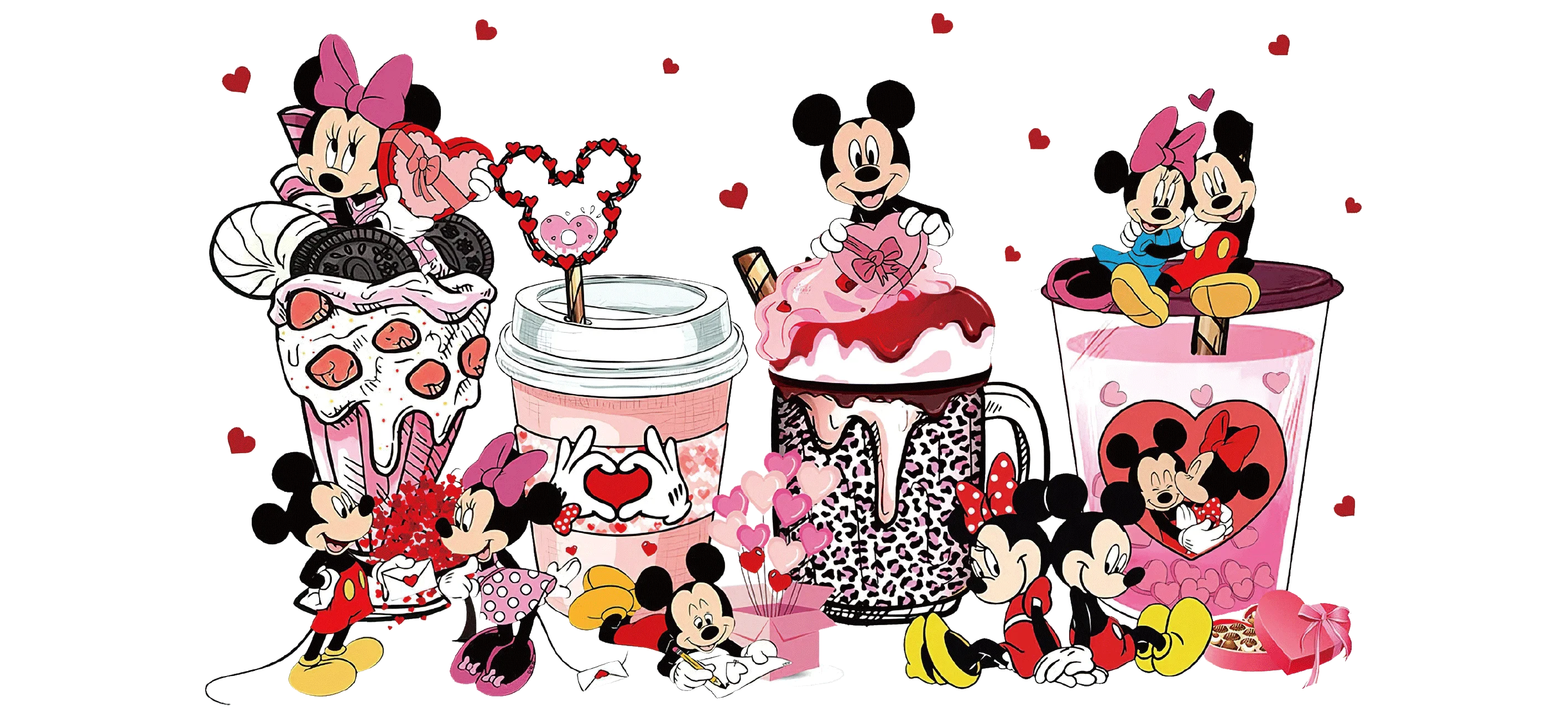 Custom Multi-size Uv Dtf Cup Wraps Transfers Ready To Transfer Cup Wrap Printing Sticker Film Printer Uv Dtf For Cup Wraps Glass