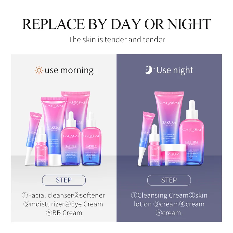 OEM CAHNSAI Sakura Bosein Retinol Органическая эссенция уход за кожей отбеливающий увлажняющий лицом Антивозрастной