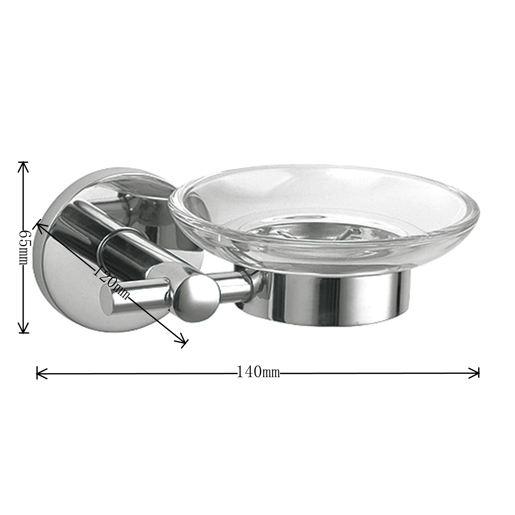 High Quality Soap Dish for Showers 304 Stainless Steel Stylish Shower Set Soap Dish Holder