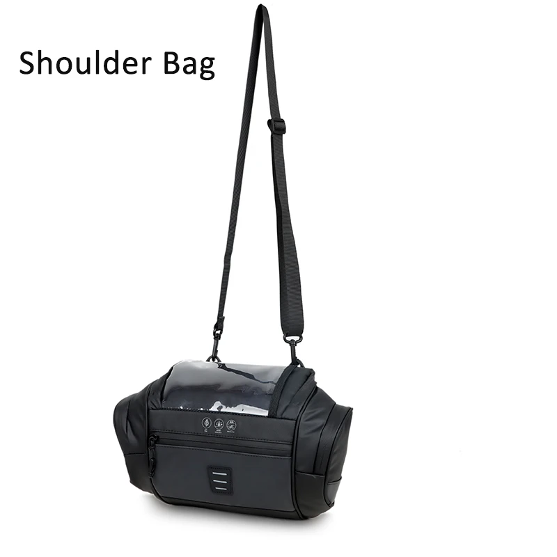 Factory 2024 NEW High Reflective Bicycle Handlebar Bag Cycling Front Pannier 5 Pockets Pouch Shoulder Carry phone holder Bags