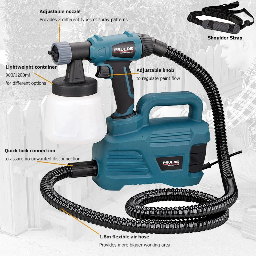 HVLP Spray Gun Electric Air Paint Sprayer Automotive Interior Fence Deck lysol spray disinfectant air