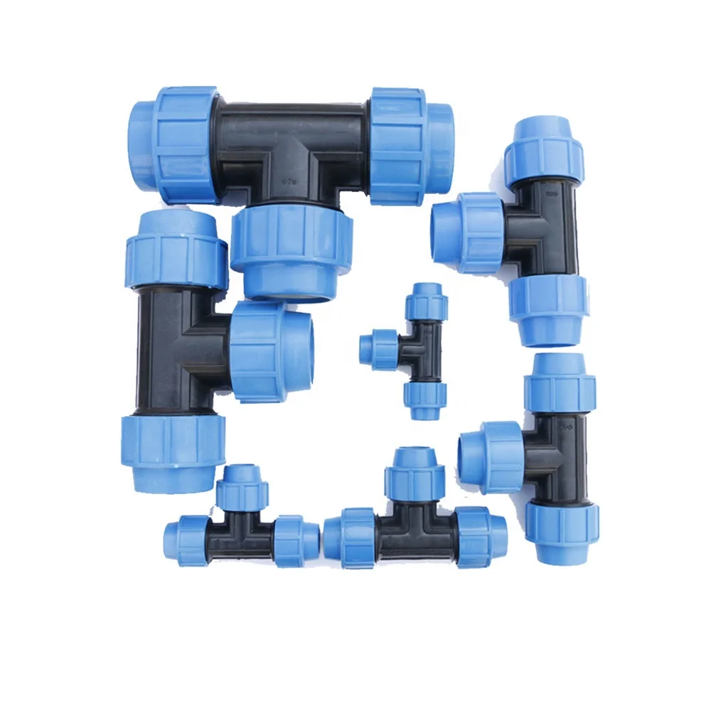 Wholesale PE Pipe Ball Valve PP Compression Fitting 25mm Plastics PP HDPE Compression Water System