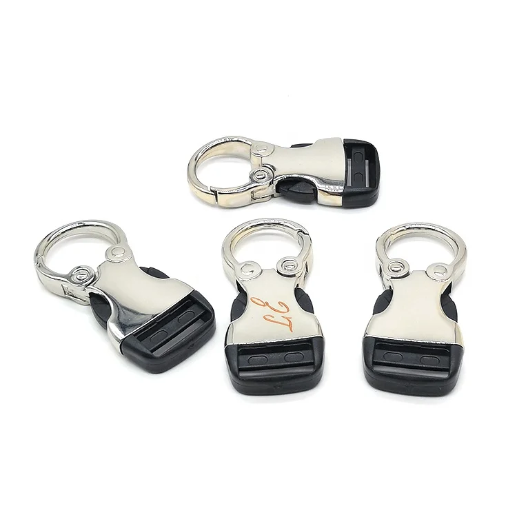 DIY plastic clip belt buckle custom laser logo buckle with quick release