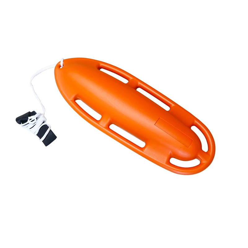 Water Safety Lifesaving Plastic Floating Swimming Buoy Torpedo Lifebuoy Rescue Can
