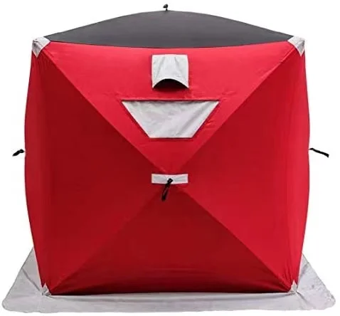 Large ice popup winter tent 8 person big fish outdoor camping ice fishing tent