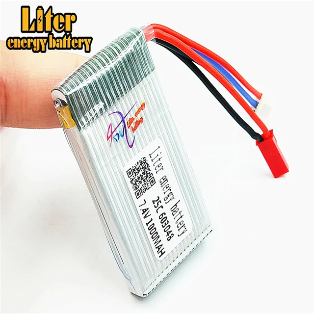 603048 7 4 V 1000 mah 25C Литий-полимерная батарея JST Plug Mah 2S для MJXRC X600 F46 X601H JXD391V стандартная