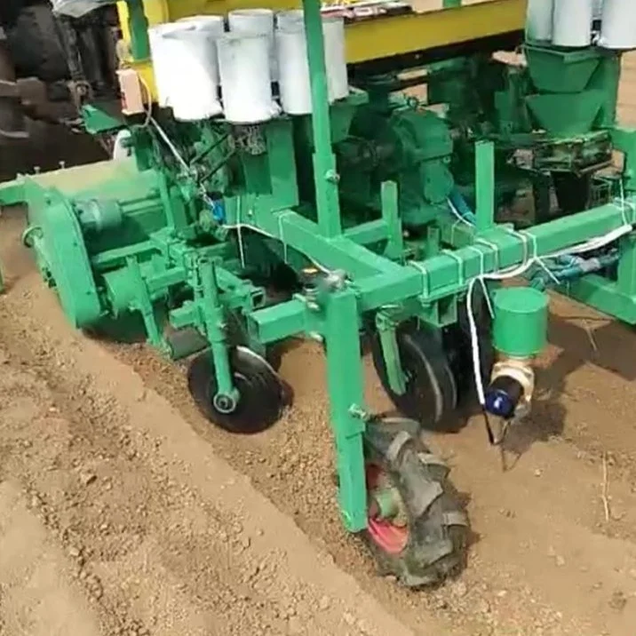 tabacco transplaner paper pot transplanter multi-row multi-function transplanter with rotary tillage ridging drip irrigation