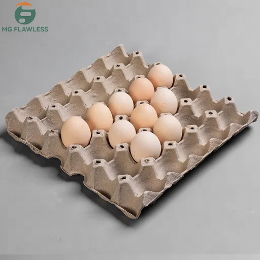 Biodegradable Pulp Fiber Egg Flats for Storing up to 30 Large or Small Eggs 30 Cells Egg Trays Reusable Waterproof