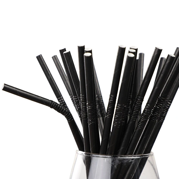 Free Samples Disposable Paper Straws Decoration Biodegradable Paper Straws