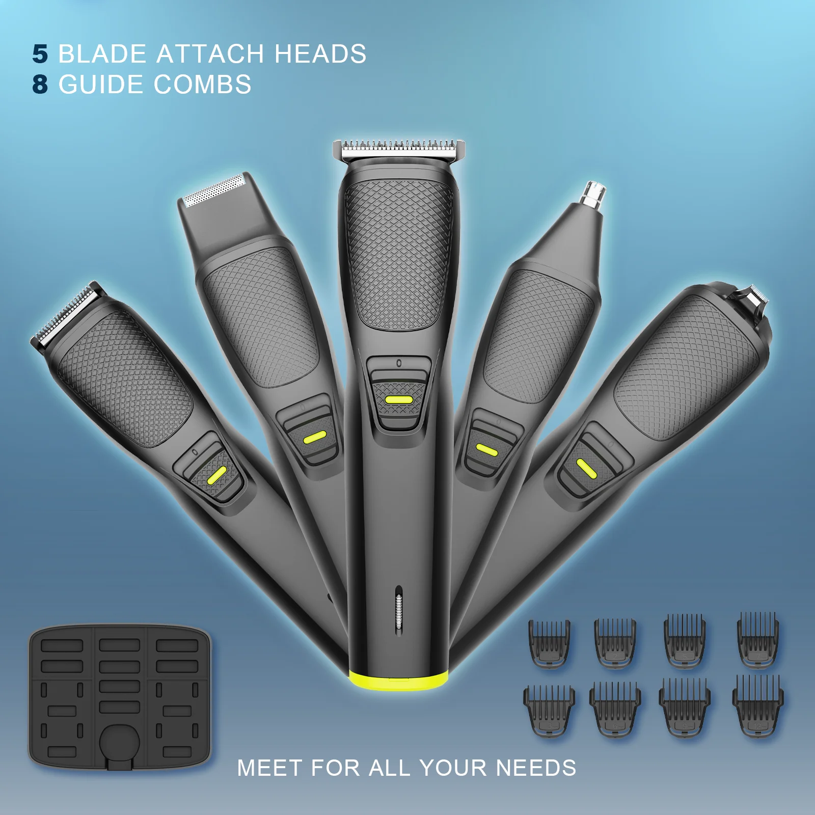 14in1 Professional USB Rechargeable Cordless Electric Body Hair Trimmer for Hair Clippers Machine wholesale