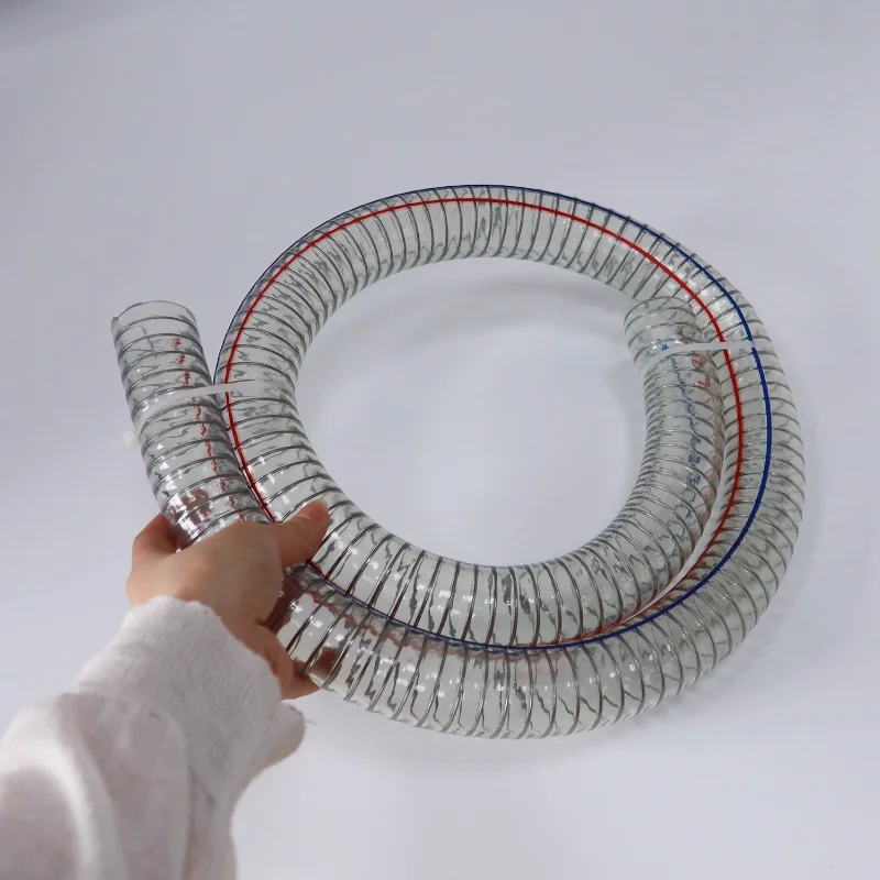 Conveying And Oil Storage PVC Anti-static Steel Wire Strength Soft Hose Cold-resistant Hose