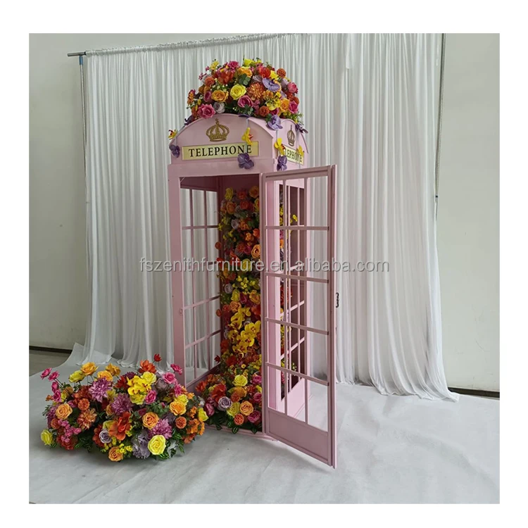 Wholesale British Pink Telephone Box Phone Box Pillar Bath Phone Kiosk Telephone Booth