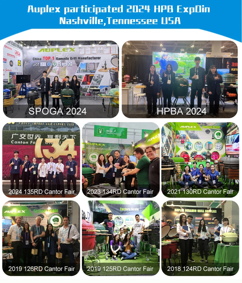 Auplex Customizable 27 inch XXL Kamado Grill Outdoor BBQ Kitchen Barbecue Churrasqueira