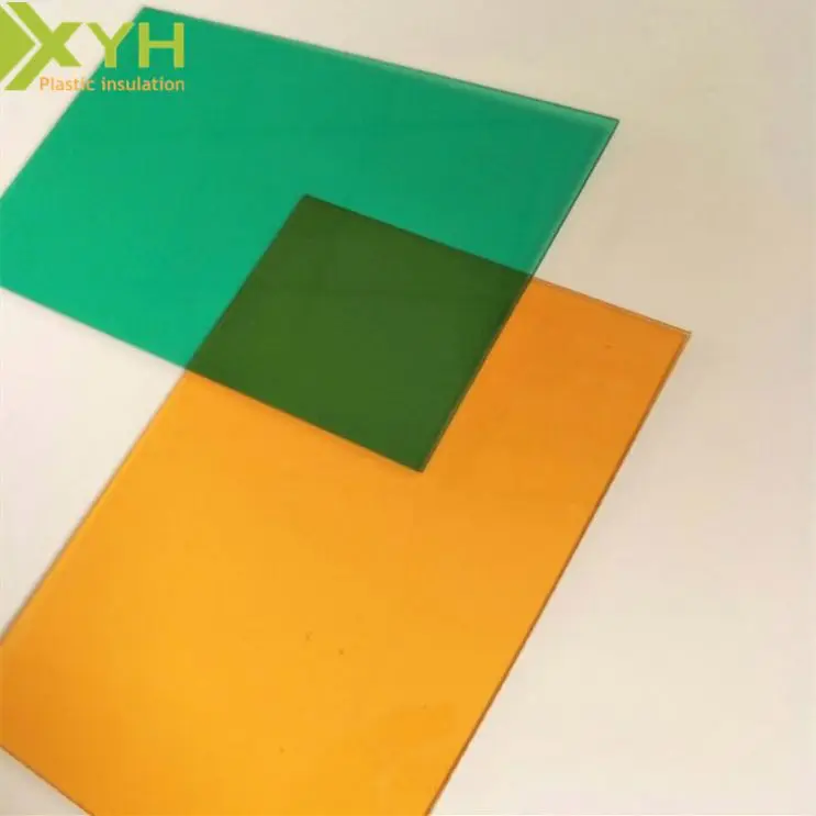 PC Material Building Strong Blue Polycarbonate Solid Roof Sheet