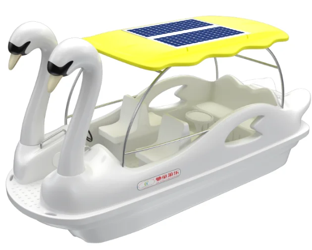 Double Flamingo Electric Pedal boat Water Bike boat