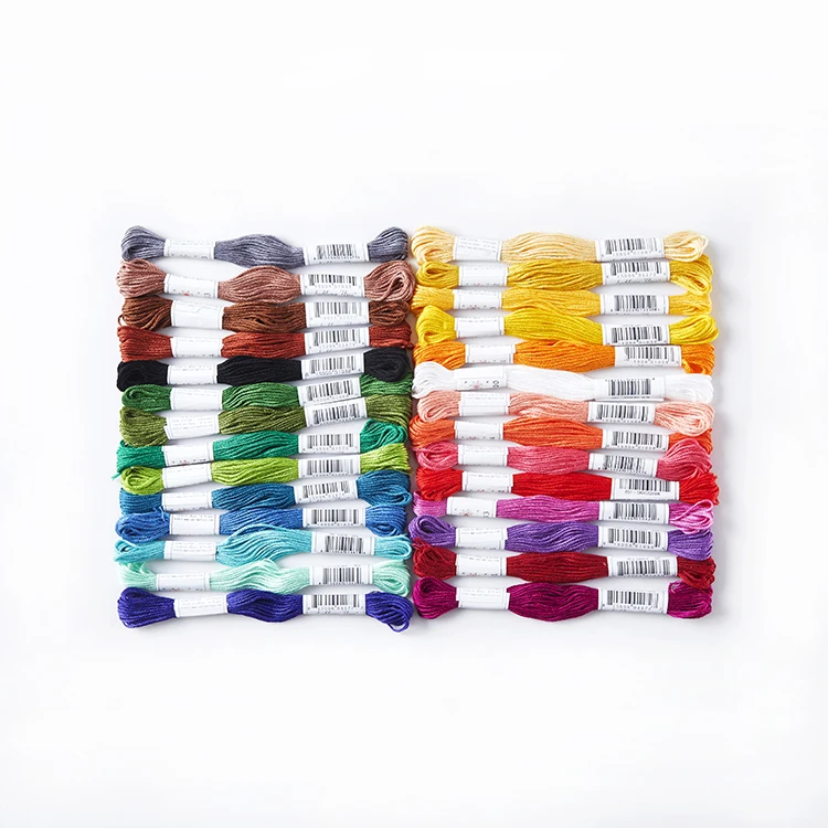 Embroidery Floss 100% Egyptian Cotton  Cross Stitch Thread High Quality customized color