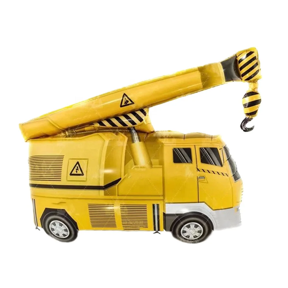 New Inflatable Cartoon 77*83cm Crane Foil Balloon Helium Globos For Children Birthday Party Boy Girl Kids Toy Gift