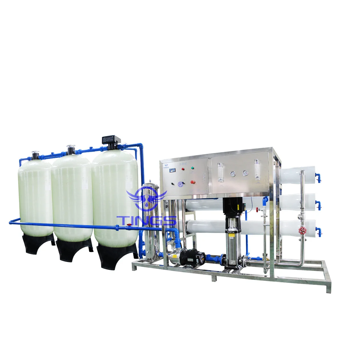 Commercial industrial reverse osmosis RO seawater desalination plant irrigation water treatment plant mineral water production