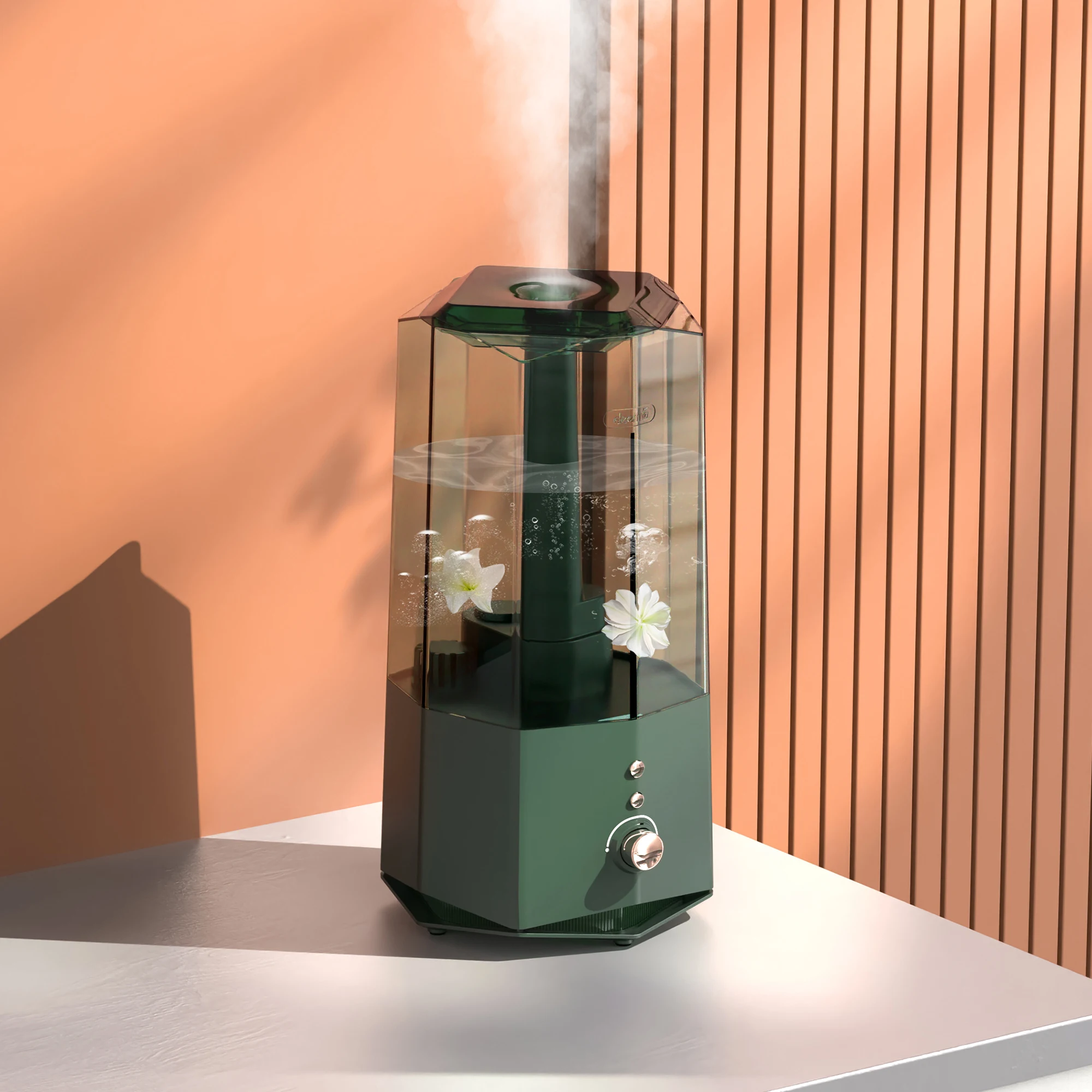 Новое поступление F360W ультразвуковой кристаллический увлажнитель холодный бесшумный увлажнитель воздуха для дома