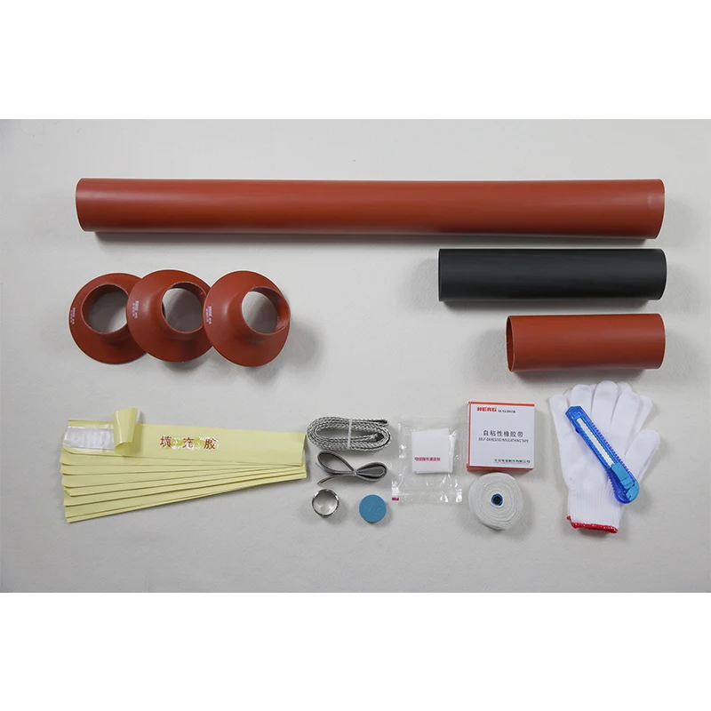 Custom Printed 20/25KV Heat shrink termination Kit Heat shrinkable cables accessories outdoor 3cores cable joint