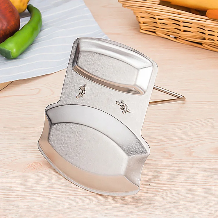 Kitchen Accessories Stainless Pot Rack Cover Lid Rest Stand Spoon Rack Holder with drain tray kitchen accessories