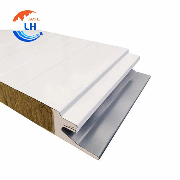 China Supply colour steel plate Sandwich wall and roof panels eps rock wool PIR or PU foam panels